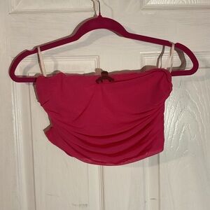 Pink tupe top